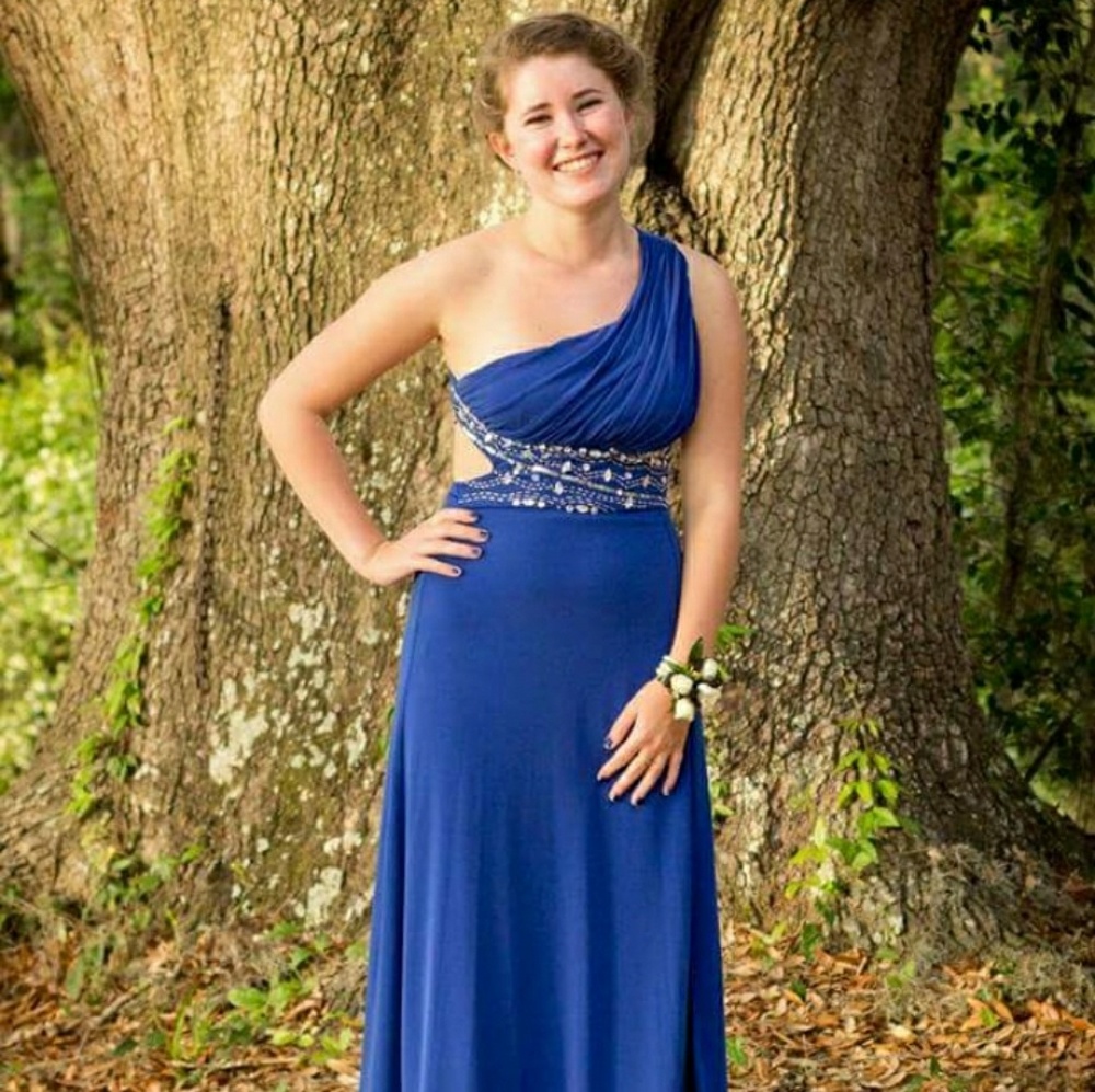 Blue prom dress